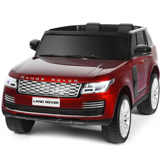 24V 2-Seater Licensed Land Rover Kids Ride On Car with 4WD Remote Control-Red