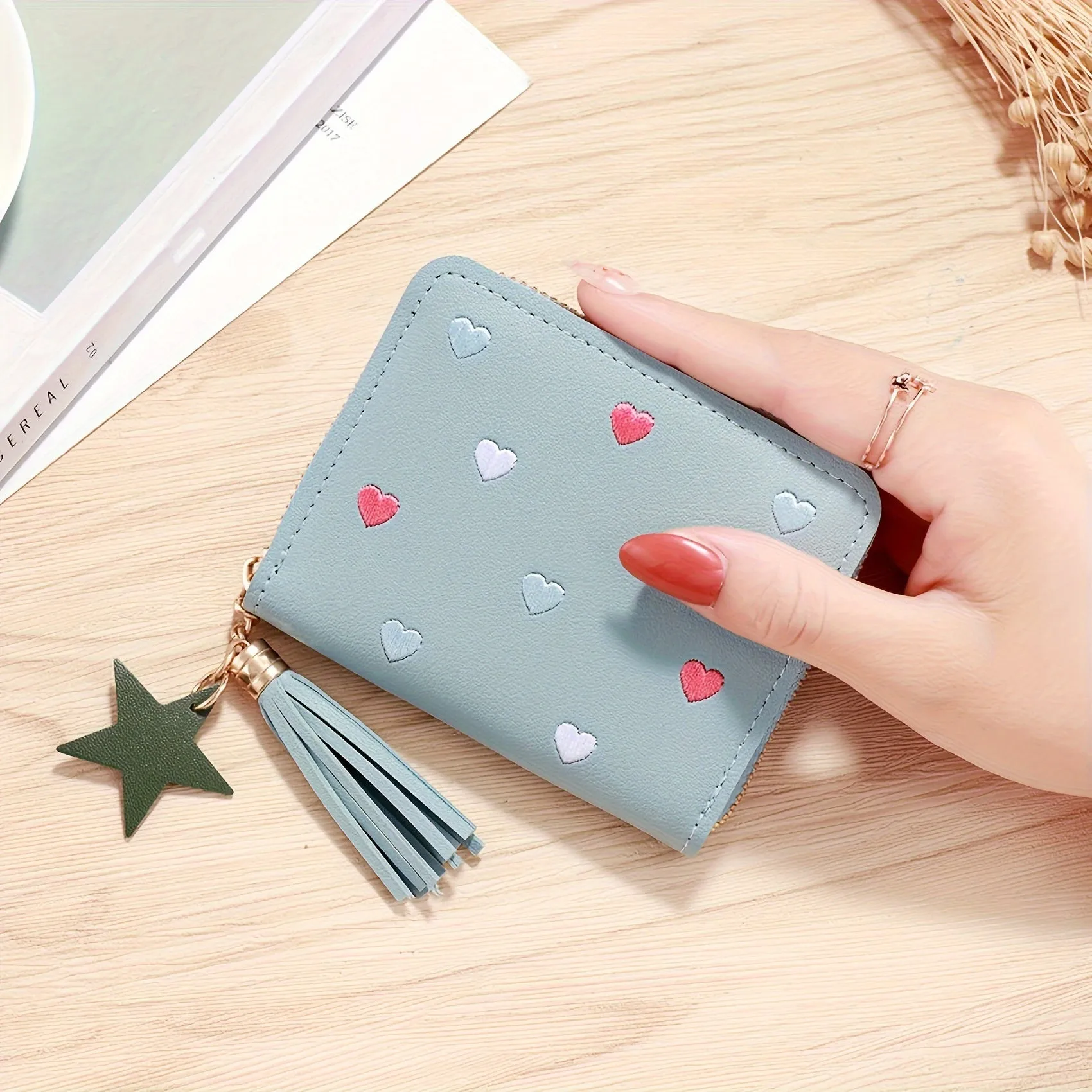 Adorable Girls PU Leather Wallet  Perfect Valentines Day Gift