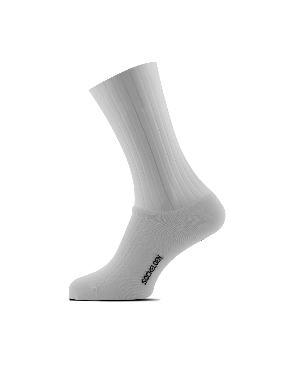 Aero Socks All White   Podium Casual Socks White