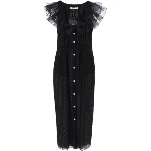 Alessandra Rich 'polka dot midi dress in ge