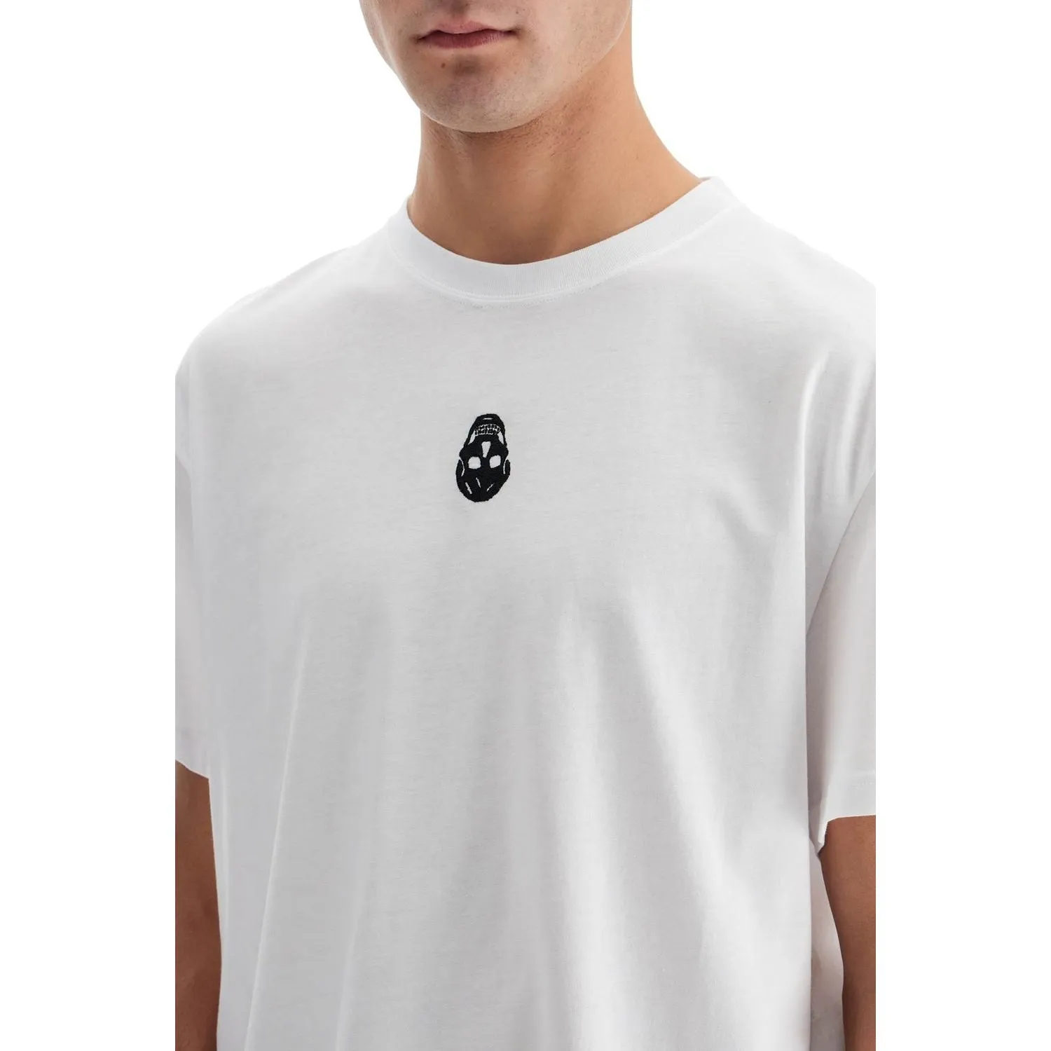 Alexander Mcqueen skull embroidered t-shirt