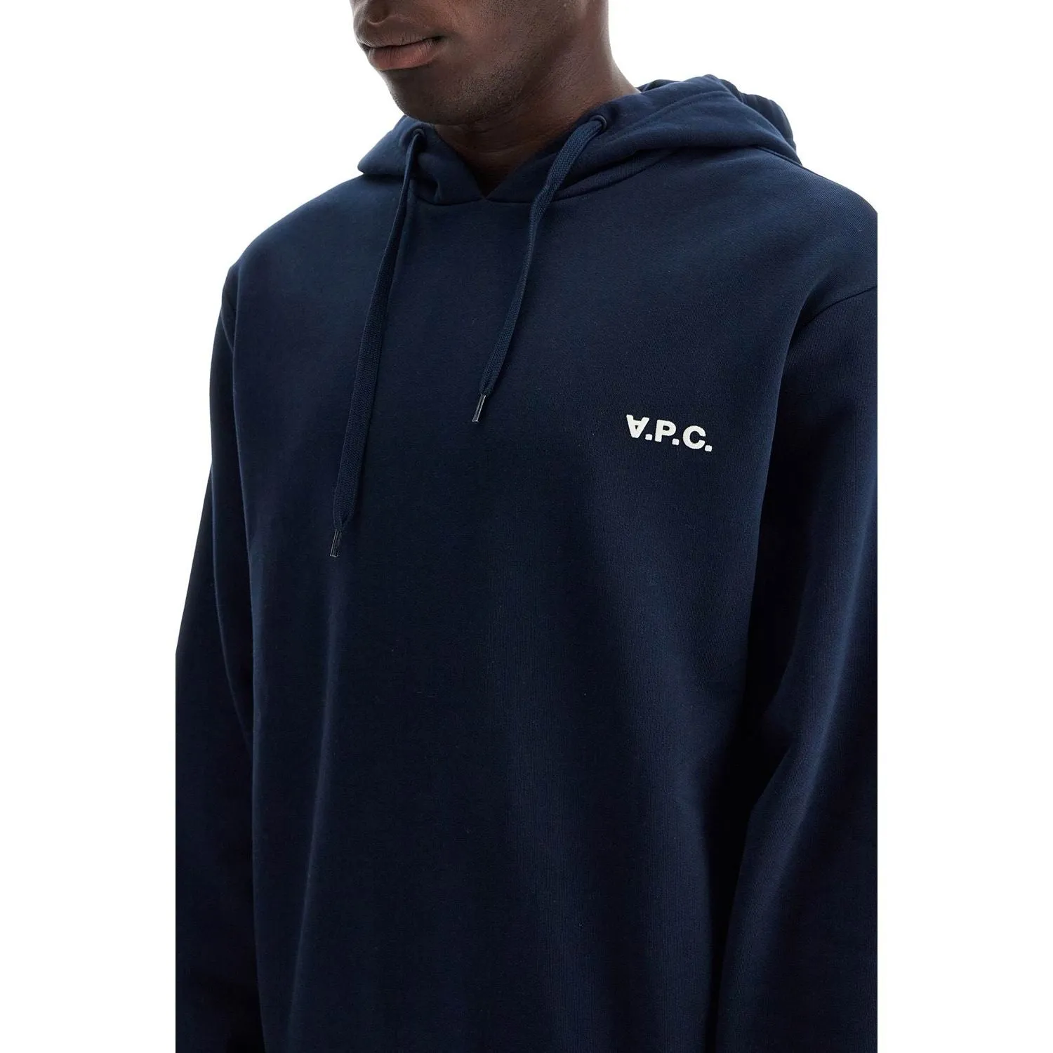 A.P.C. hooded sweatshirt with flocked