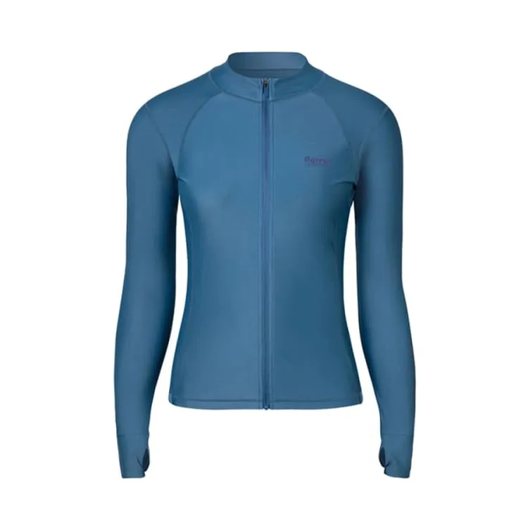 Barrel Womens Abyssal ZipUp Rashguard-STONE