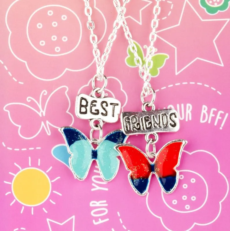 Best Friends Necklaces Butterflies