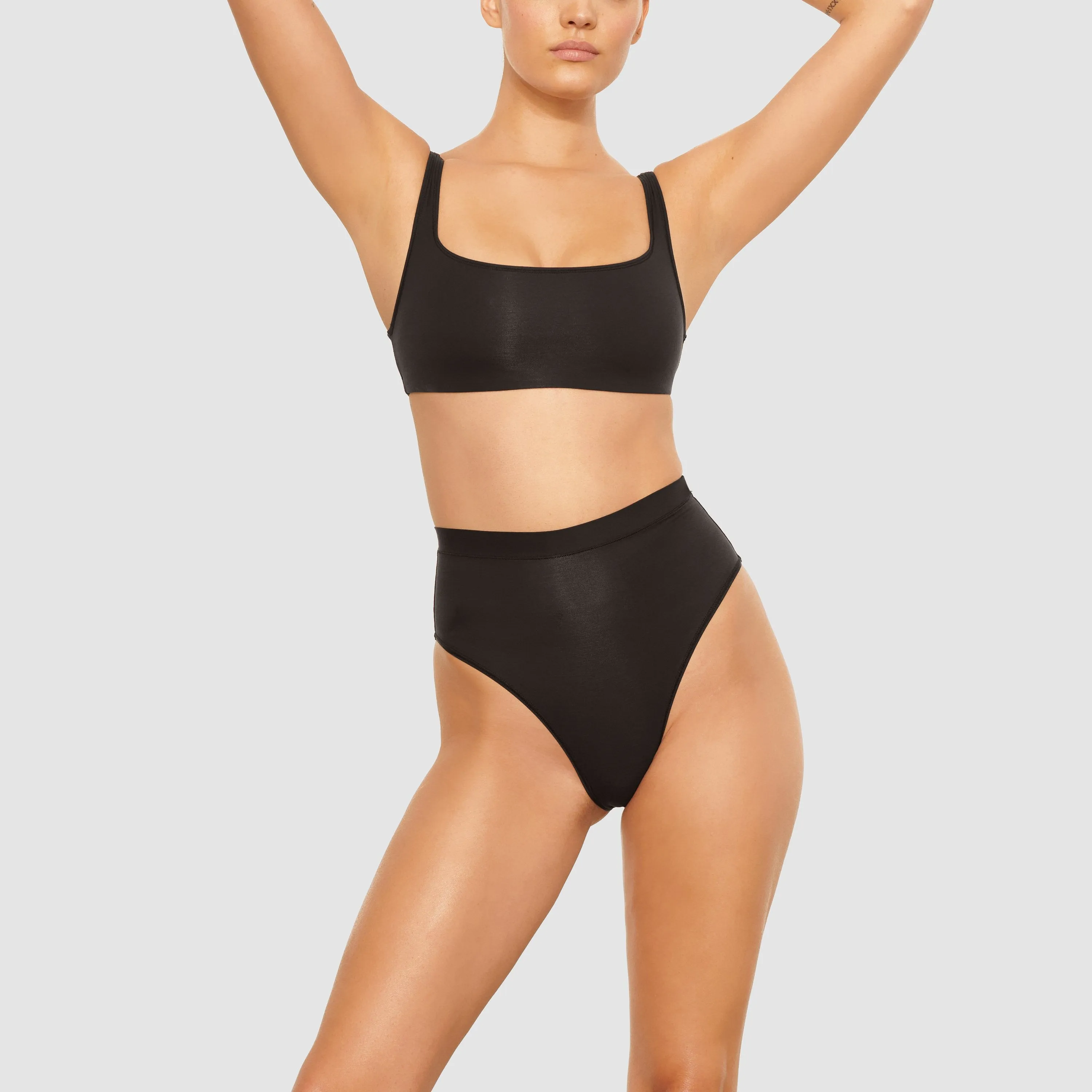 BODY BASICS HIGH WAIST BRIEF | ONYX