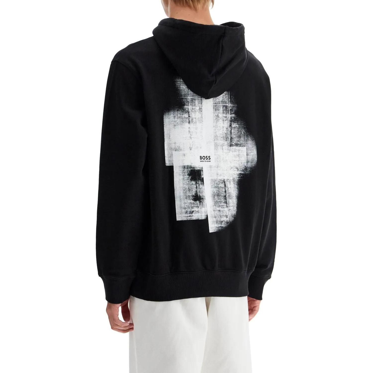 Boss hooded sweatshirt with graphic print