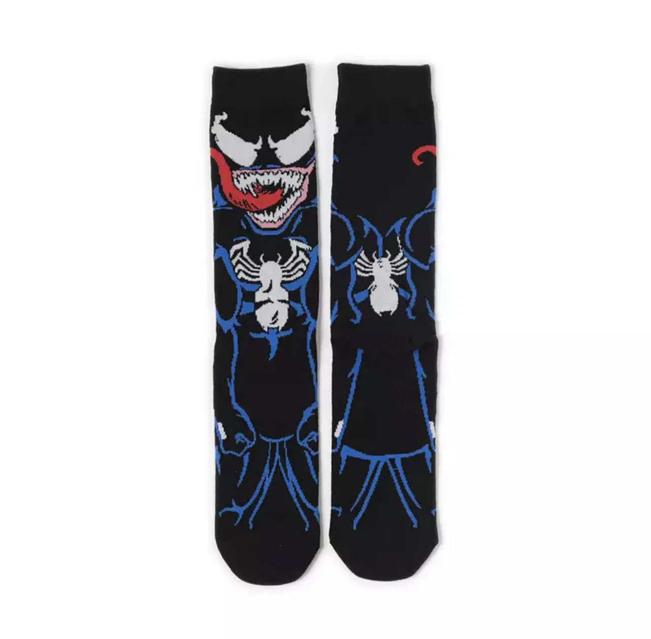 Cartoon Socks, Venom, Womens & Mens Fun Novelty Crew Character 360 Degree Artwork Designed Socks