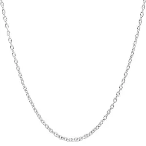 Classy Men 5mm Silver Rolo Chain Necklace