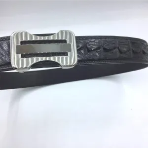 Crocodile Belt Back Genuine  Backbone Skin Leather