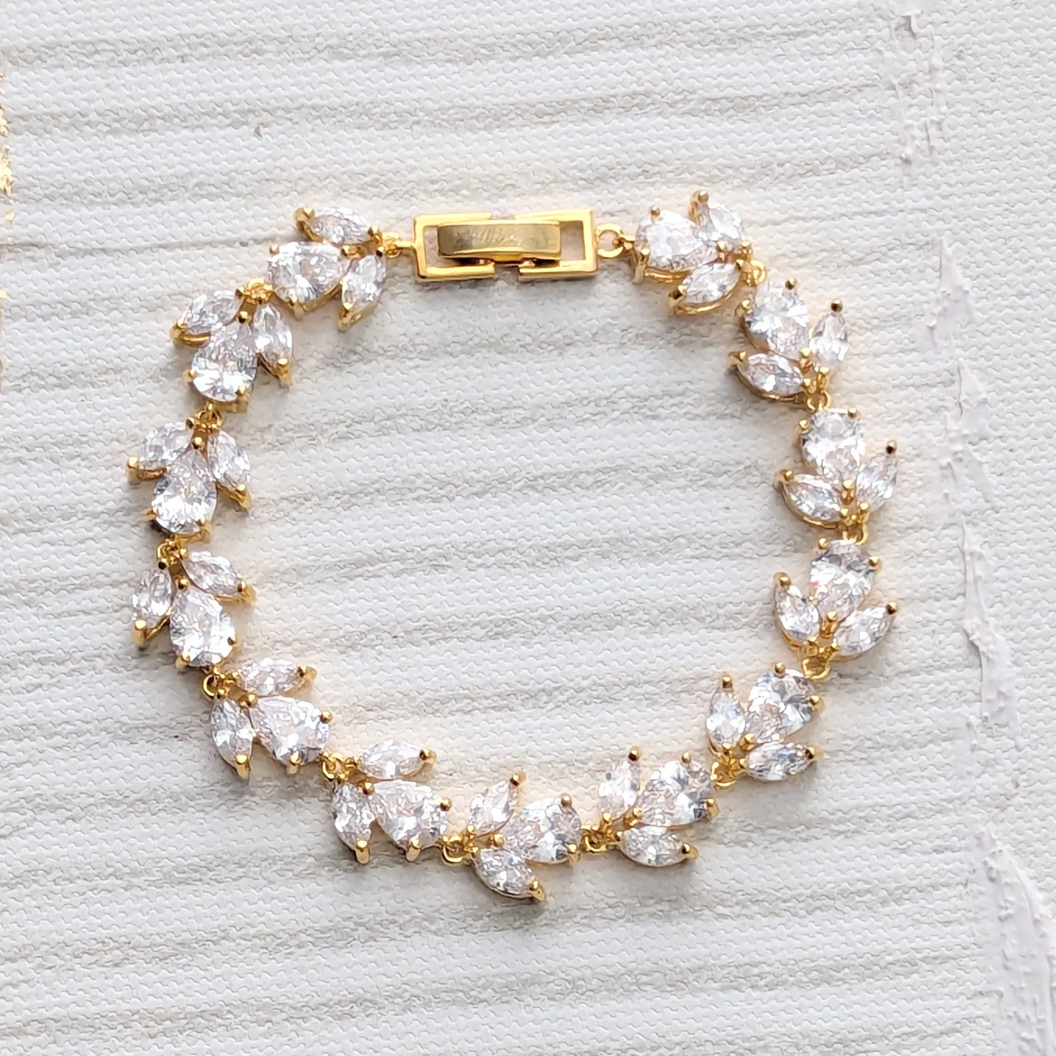 CZ Floral Bracelet