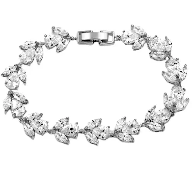 CZ Floral Bracelet