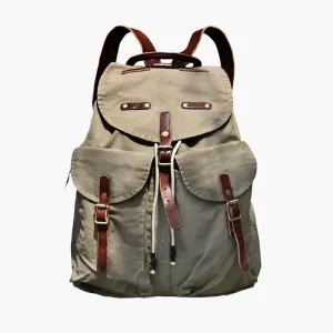 DISTRESSED CANVAS BACKPACK WOLLIS