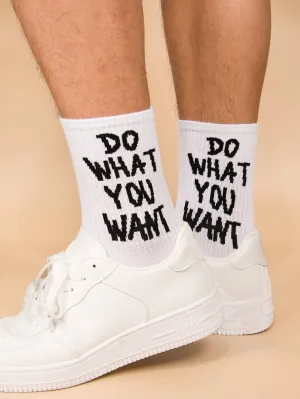 Do What You Want Quote Socks Funny Socks for Men Novelty Socks Funky Socks Gift