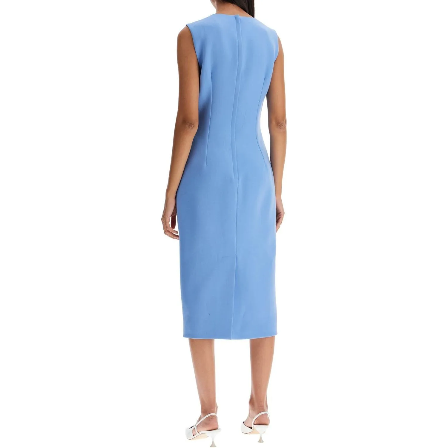 Dolce & Gabbana wool crepe sheath midi dress with tube