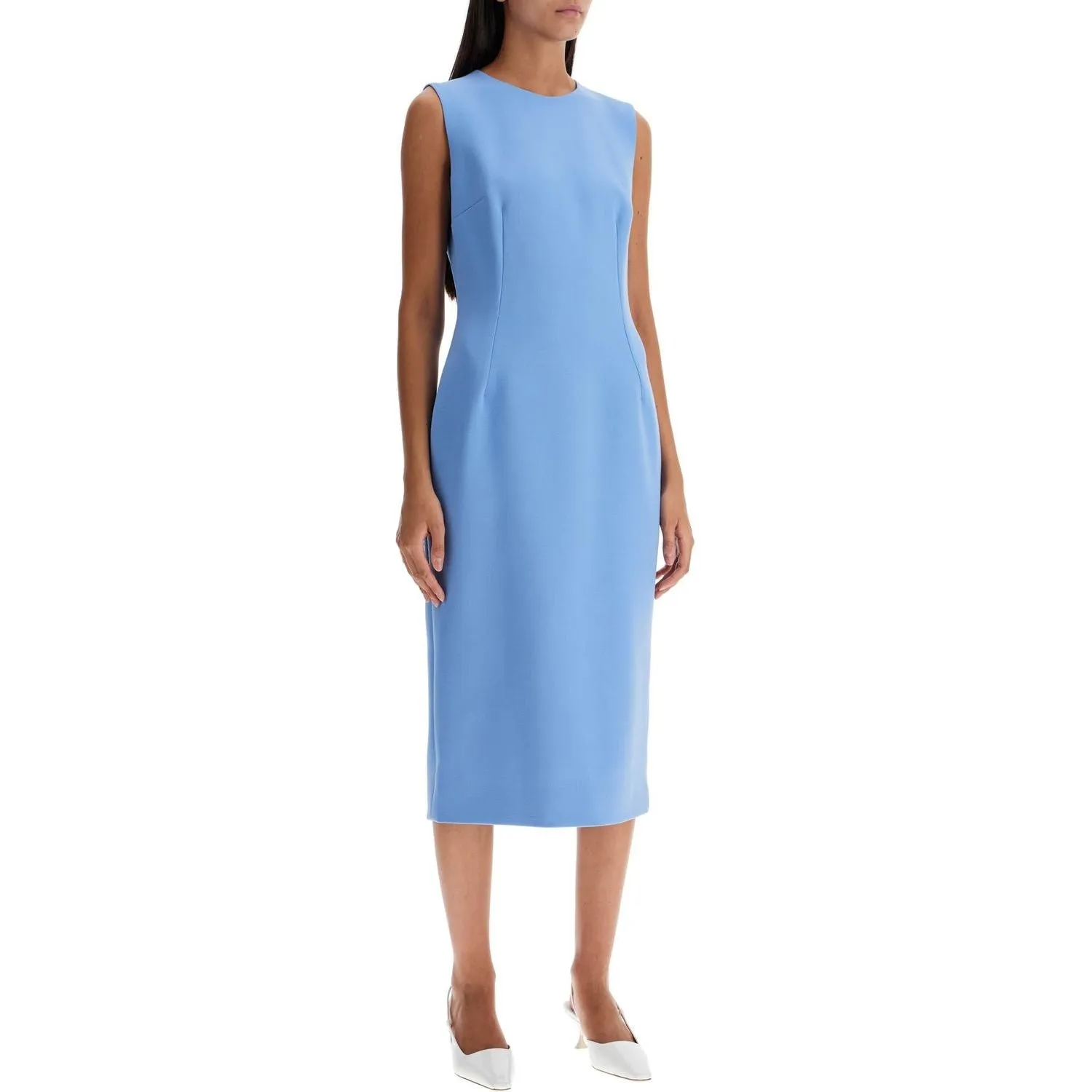 Dolce & Gabbana wool crepe sheath midi dress with tube