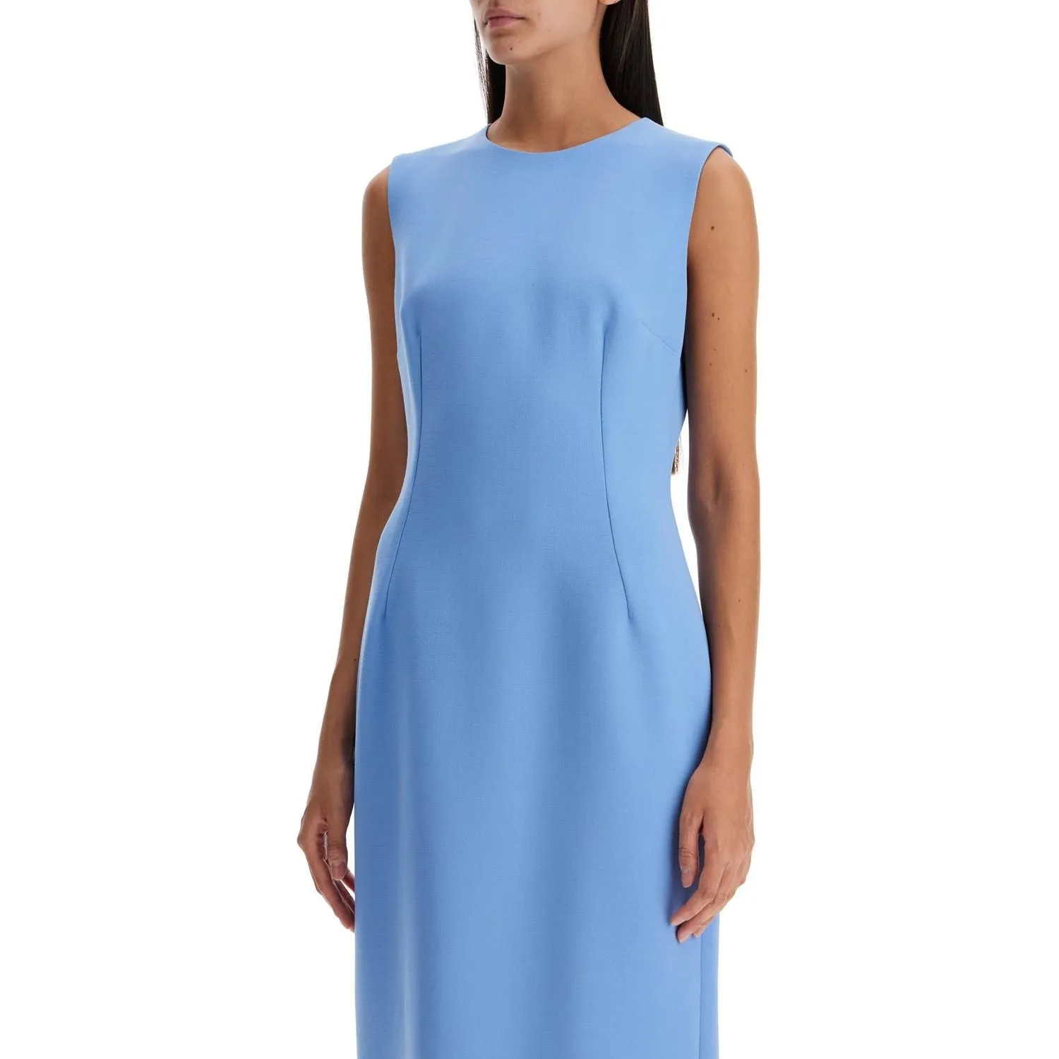 Dolce & Gabbana wool crepe sheath midi dress with tube