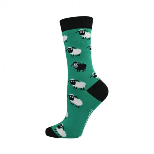 Eyes on Ewe Women's Bamboo Crew Socks