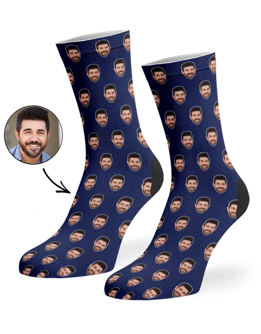 Face Pattern Socks