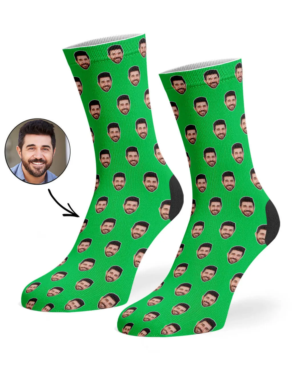 Face Pattern Socks