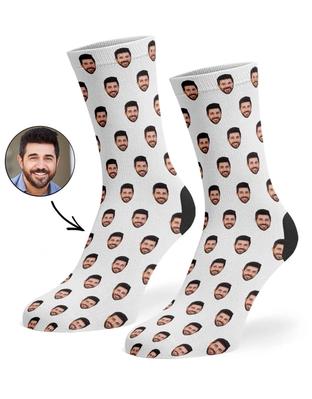 Face Pattern Socks