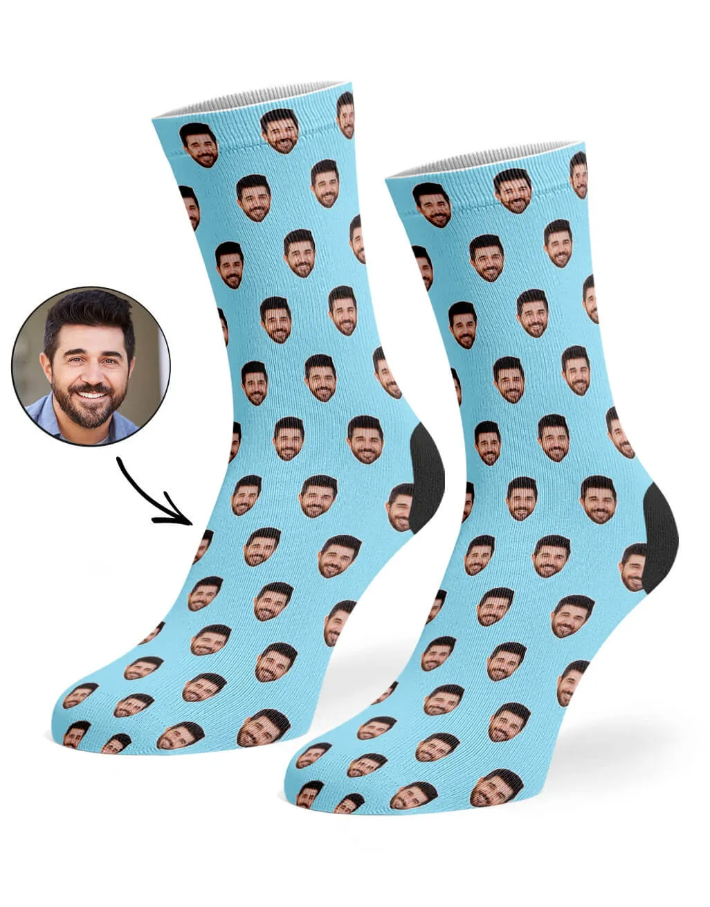 Face Pattern Socks