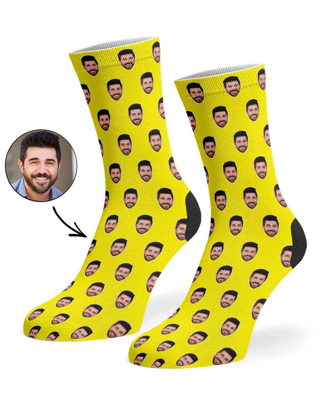 Face Pattern Socks