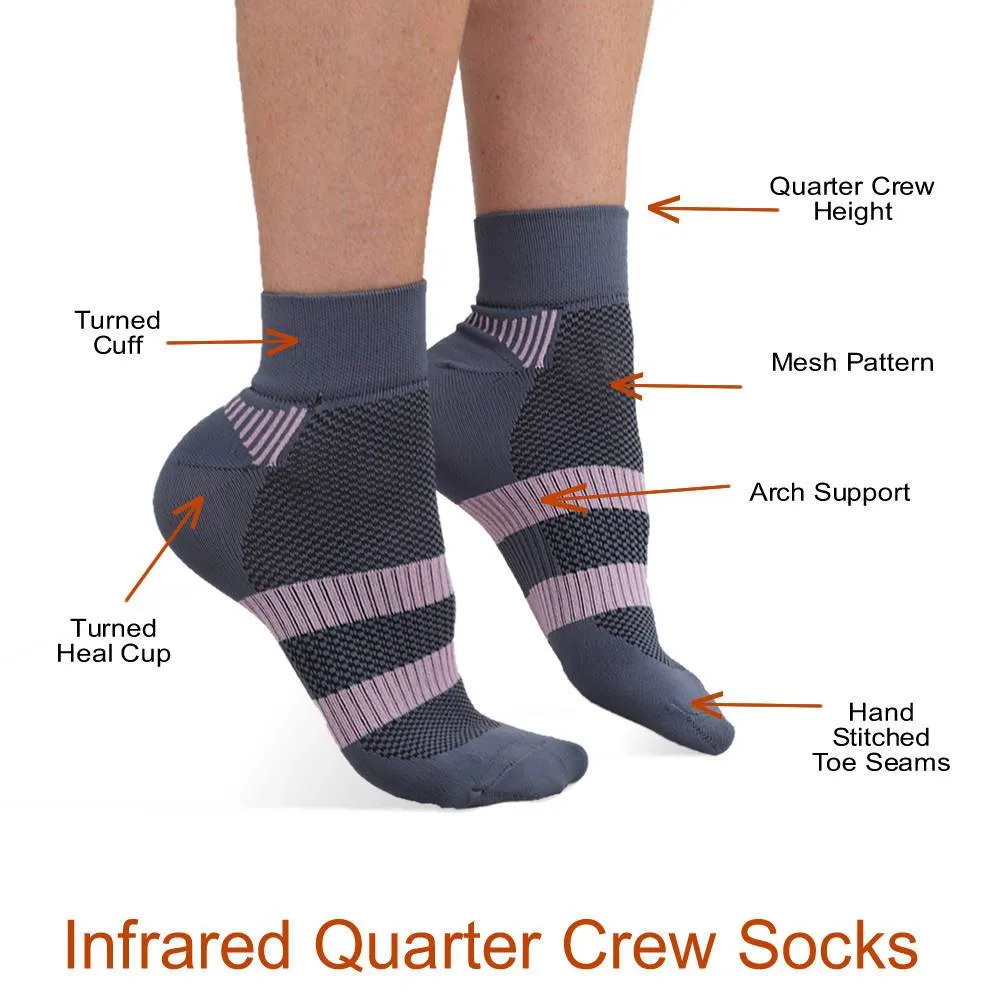 FIRMA Circulation Infrared Quarter Crew Socks  