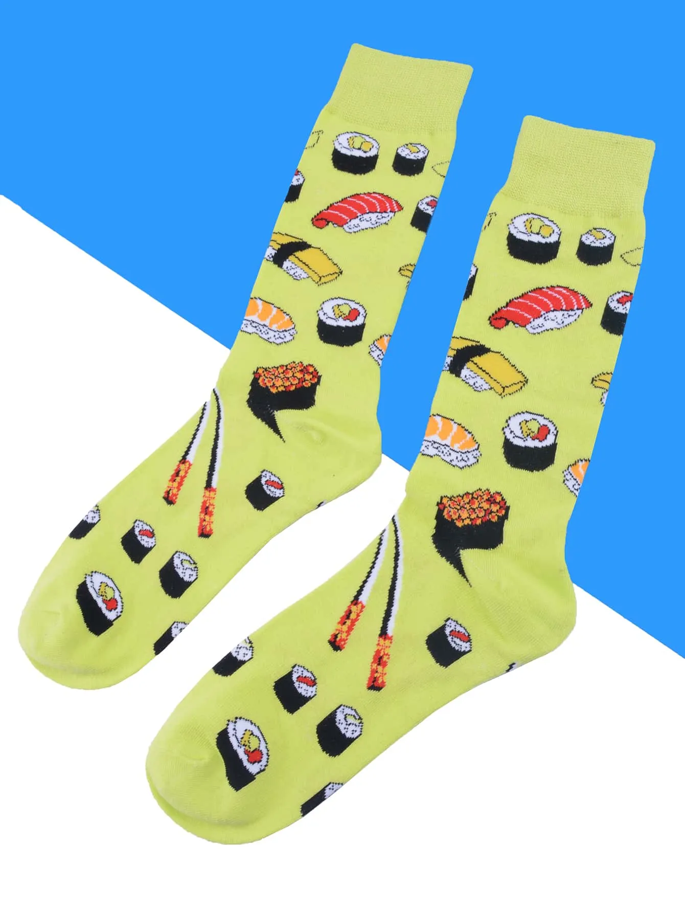 Food Crew Socks, Sushi Socks, Japanese Food Socks, Funny Socks for Men, Novelty Socks, Funky Socks, Gift for Him