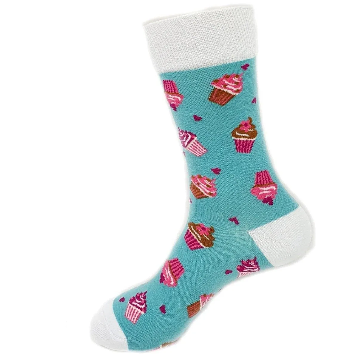 Food Socks Cupcakes | Pastel Blue