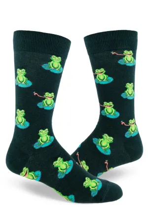 Funny Frog Mens Crew Socks