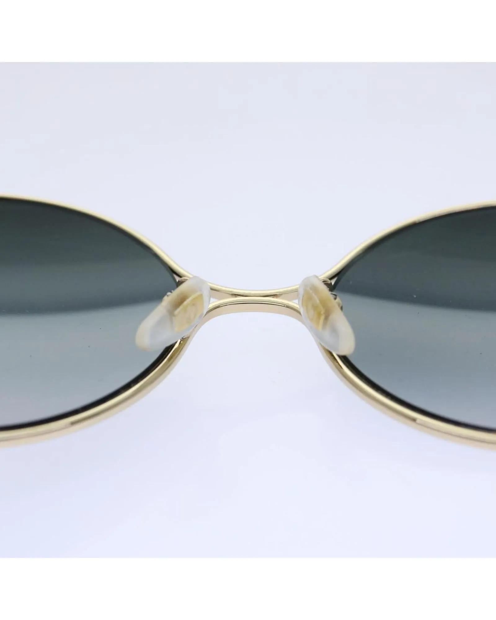 Gold Metal Sunglasses with Rectangular Frames