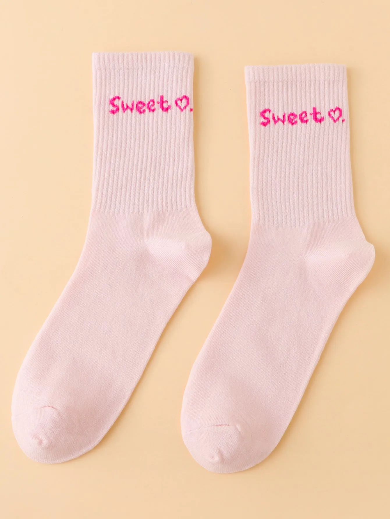 Heart Sweet Crew Socks Funny Socks for Women Novelty Socks Funky Socks Gift for