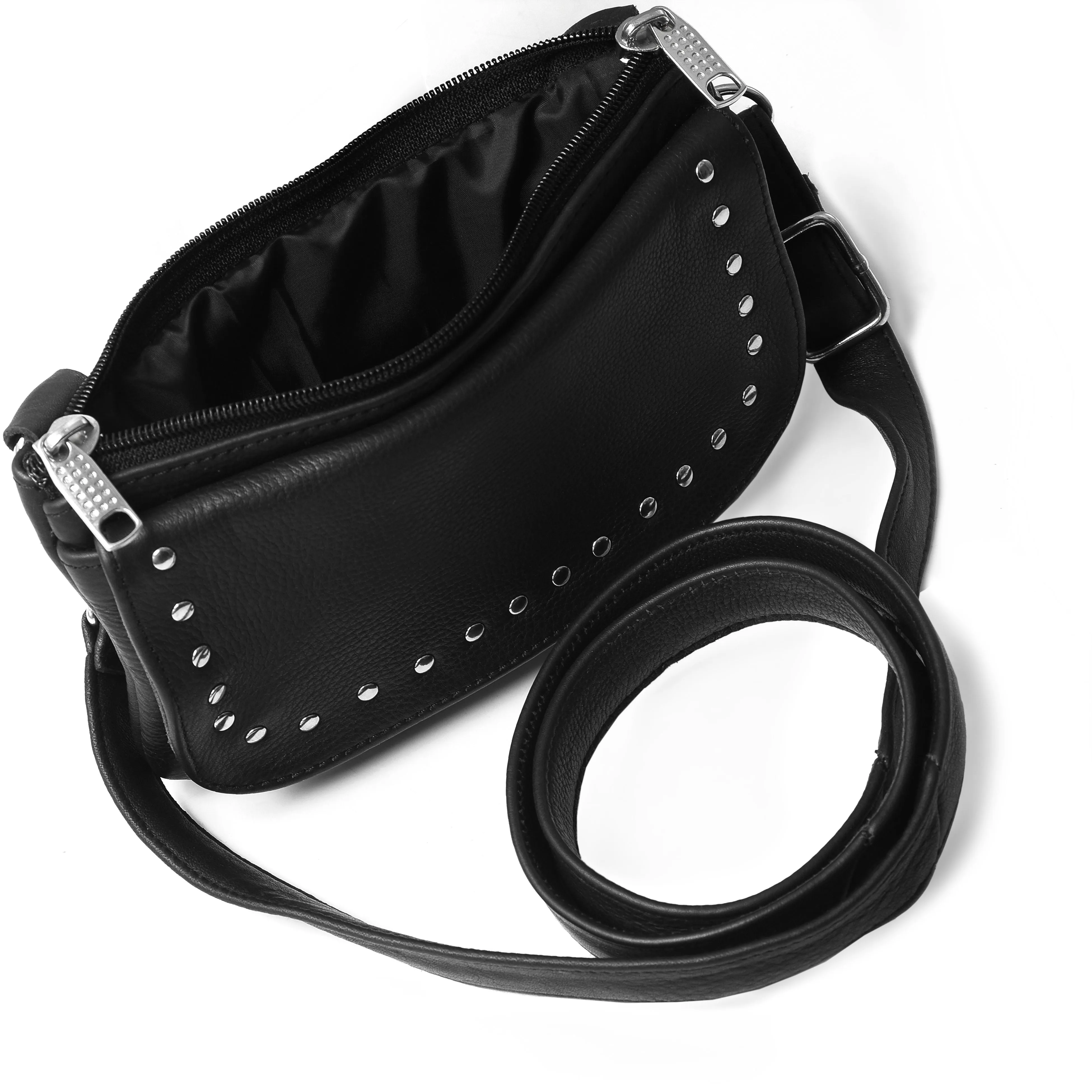 HL80151STUD STUD Women studded hip bag Studded Black