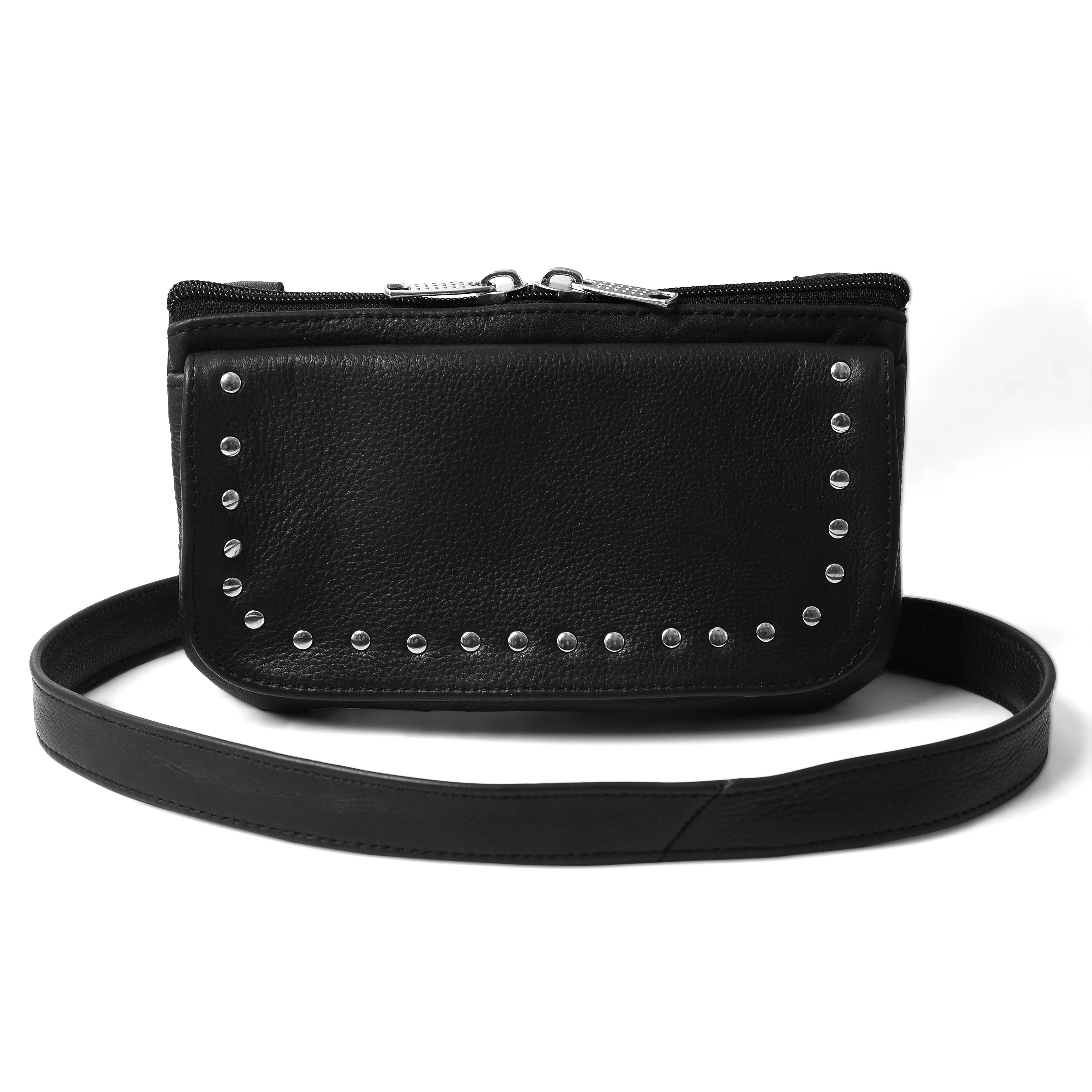 HL80151STUD STUD Women studded hip bag Studded Black