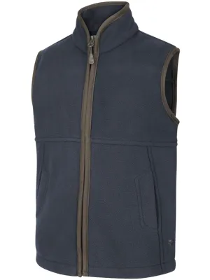 HOGGS OF FIFE Woodhall Junior Fleece Gilet - Navy