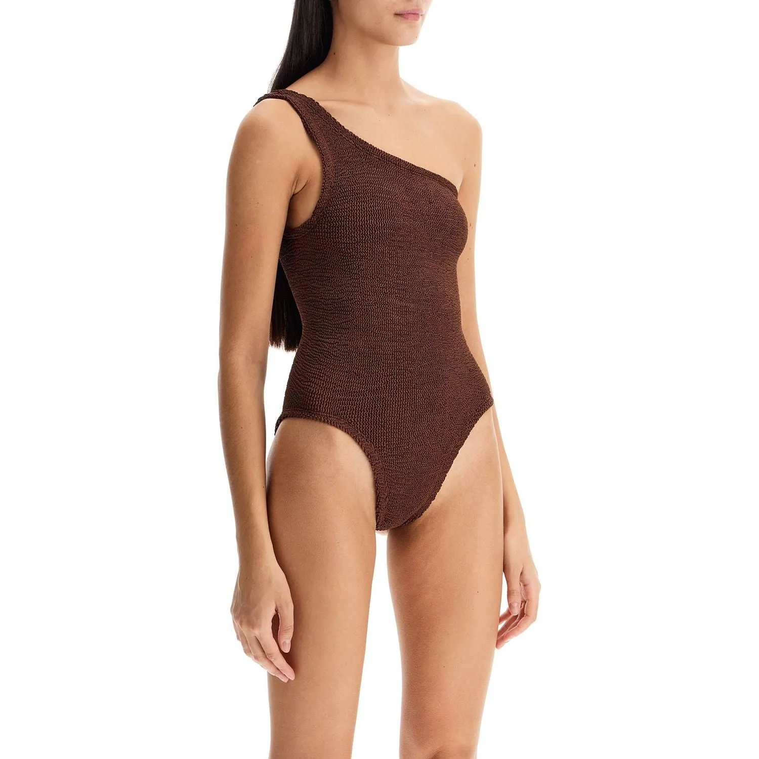 Hunza G. nancy one-shoulder swimsuit