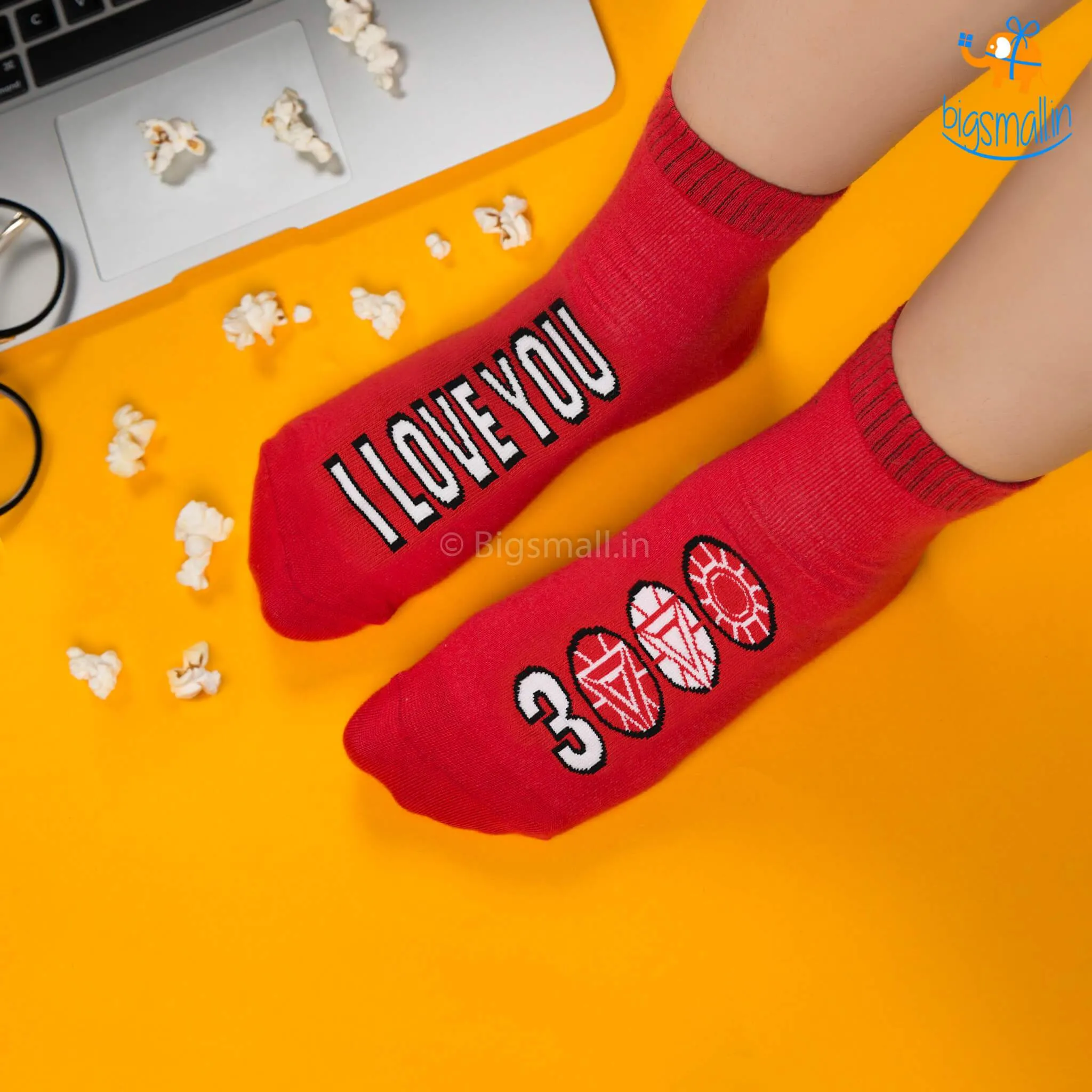 I Love You 3000 Socks - Iron Man