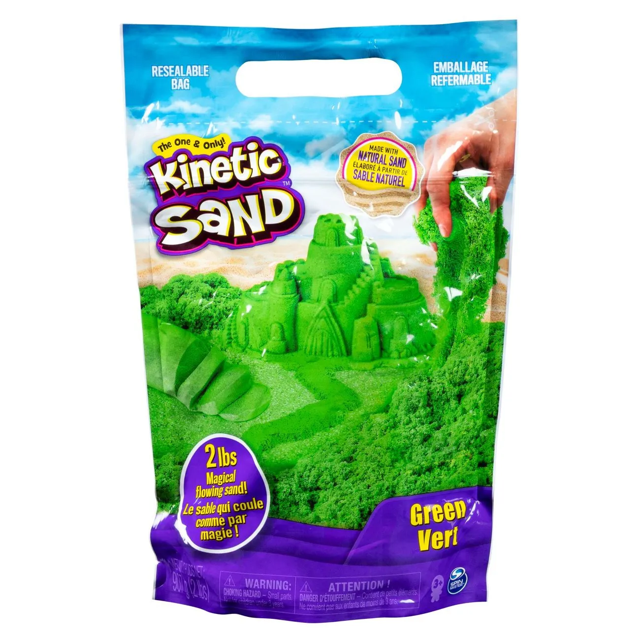 Kinetic Sand 900G Colour Bag Green