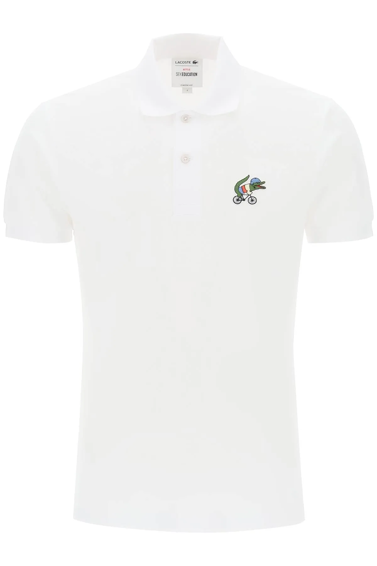 Lacoste netflix sex education polo shirt in organic cotton classic fit