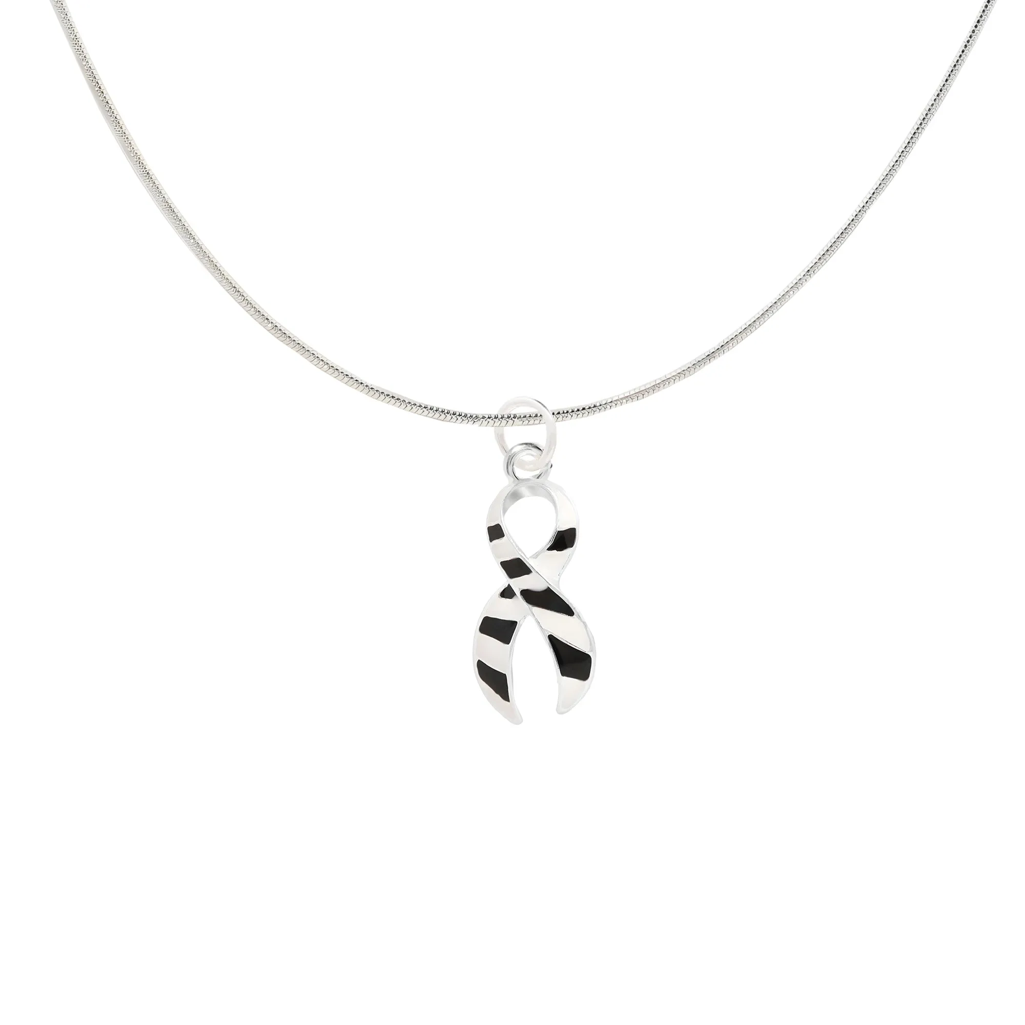 Large Zebra Print Ribbon Necklaces