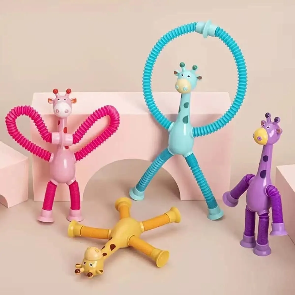 LED Suction Giraffe Pop Fidget Toy