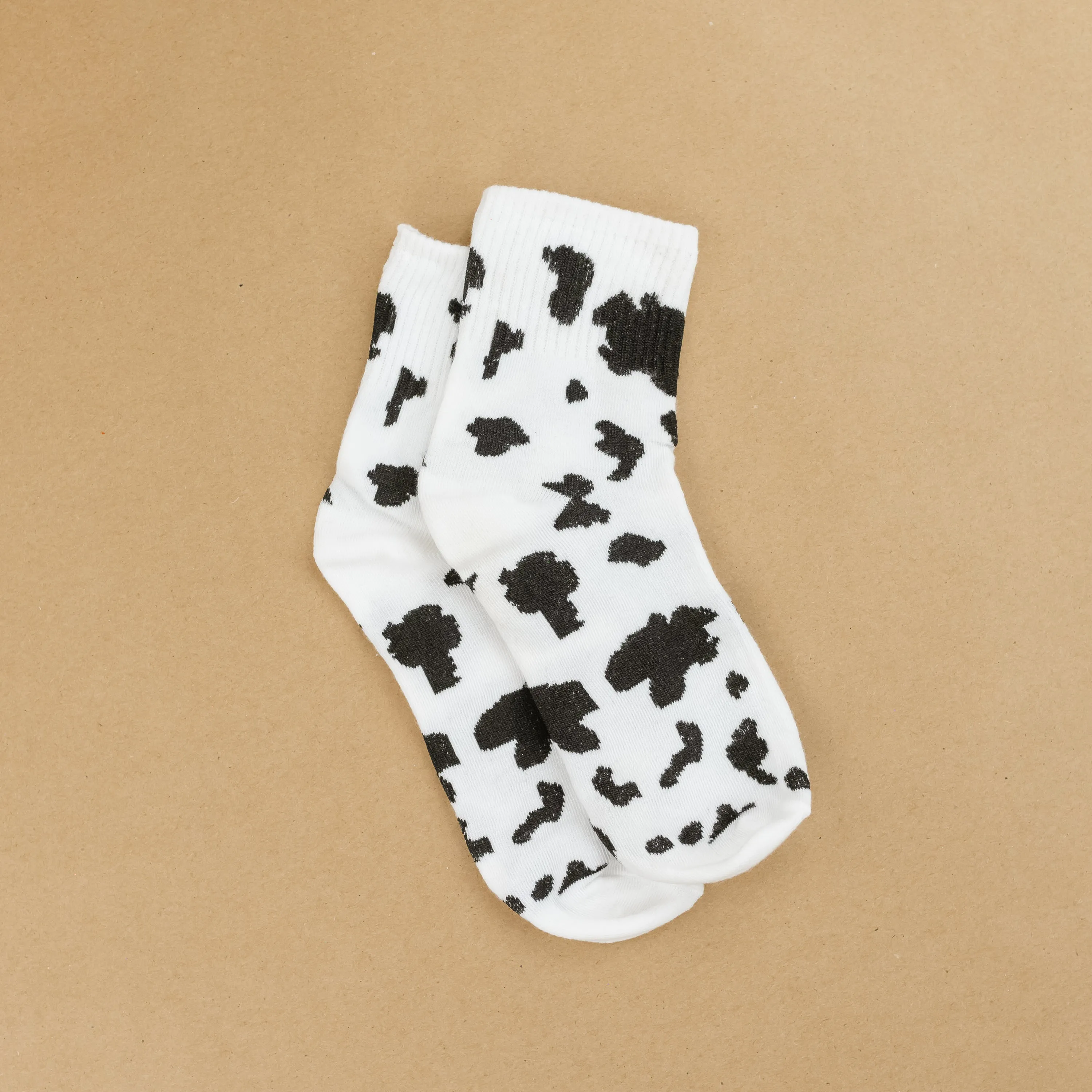 LMSS® COW PRINT CREW SOCKS