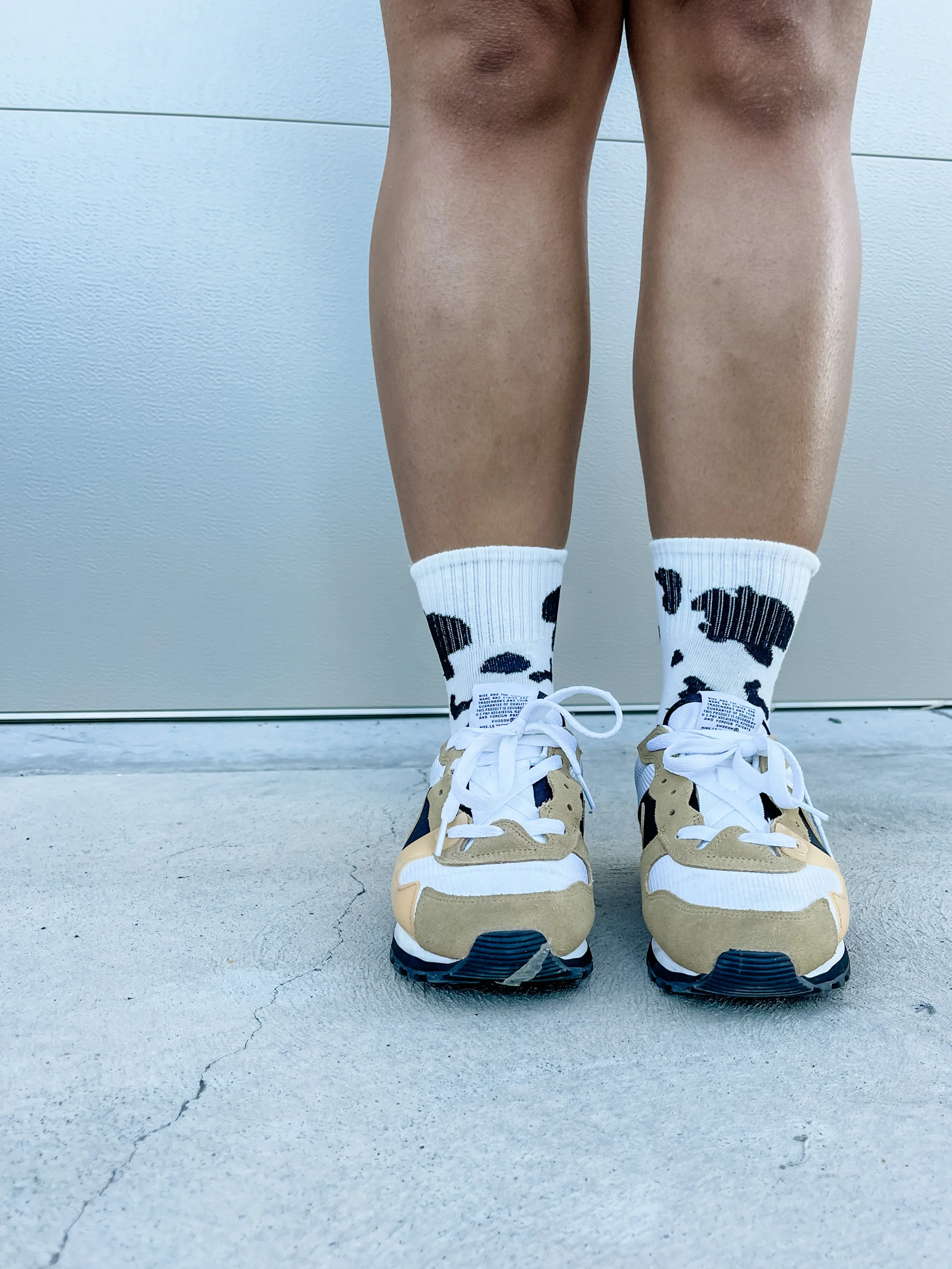 LMSS® COW PRINT CREW SOCKS