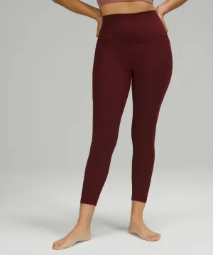 Lululemon Align High Rise Leggings with Pockets, Red