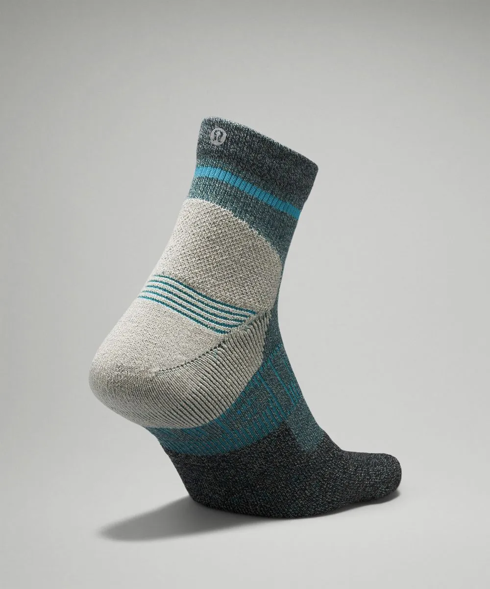 Lululemon Men's Power Stride Hiking Ankle Socks, Green