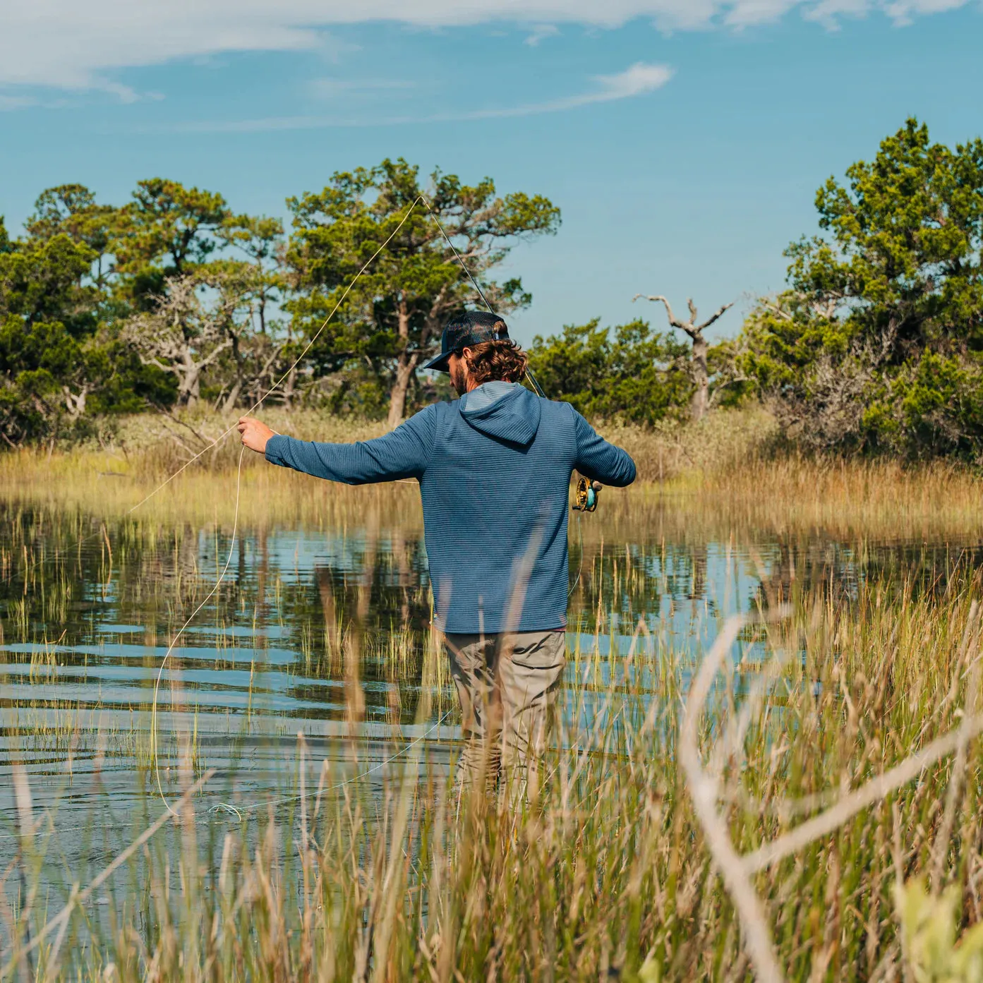 Marsh Sullivan Tech Hoodie in Stargazer Blue