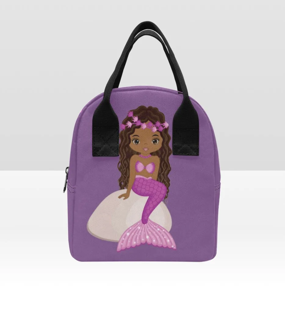 Purple Mermaid Lunch Bag