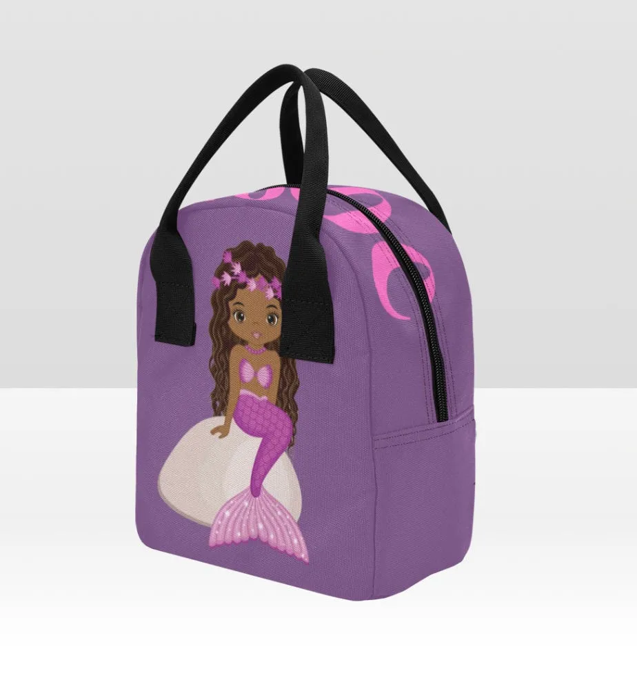 Purple Mermaid Lunch Bag