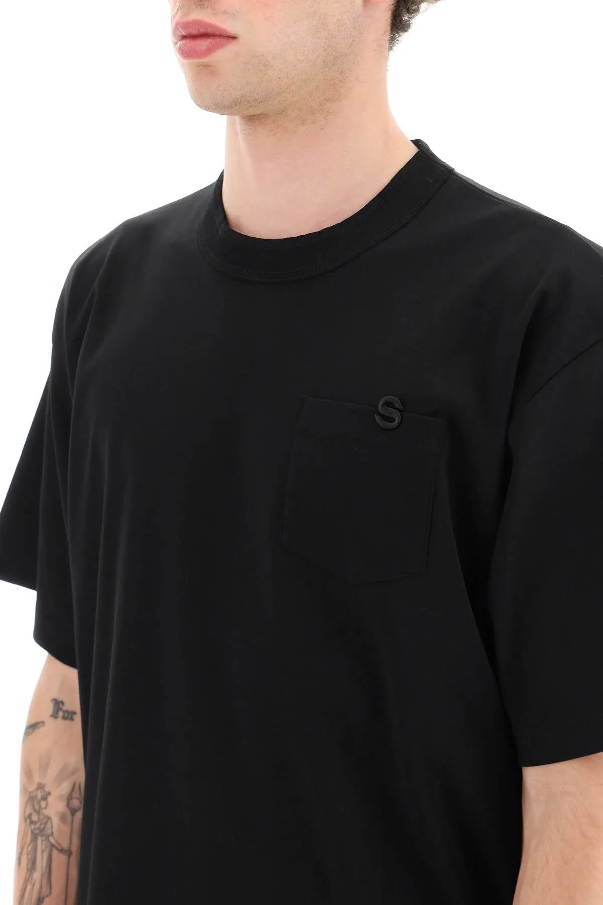 Sacai oversized t-shirt with chest pocket