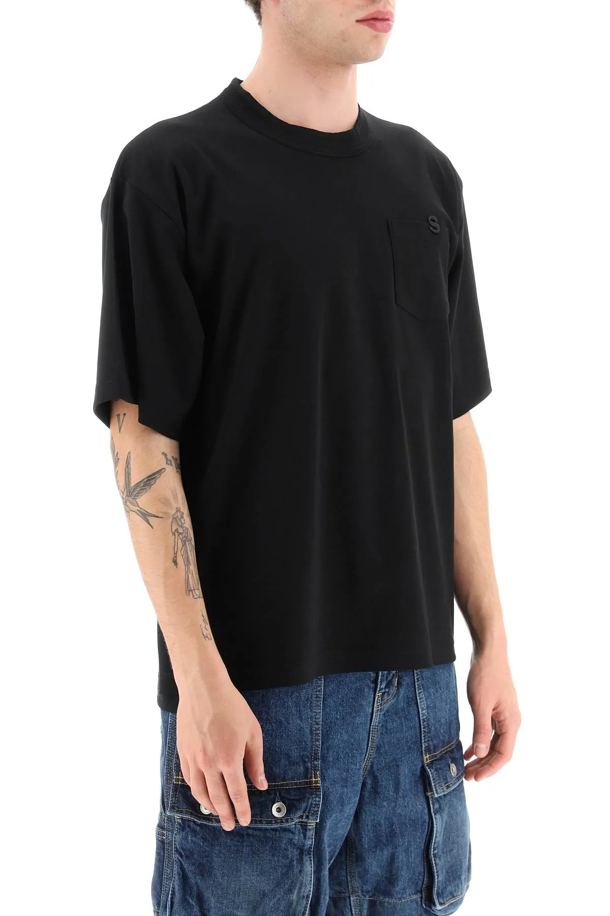 Sacai oversized t-shirt with chest pocket